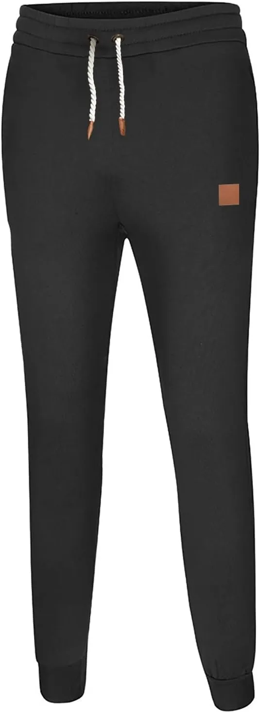 Mens Workout Cargo Sweatpants Mens Cargo Sweatpants Heavyweight Fleece Jogger Pants Drawstring Stretch Sports Trouser