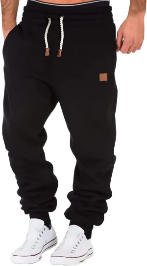 Mens Workout Cargo Sweatpants Mens Cargo Sweatpants Heavyweight Fleece Jogger Pants Drawstring Stretch Sports Trouser