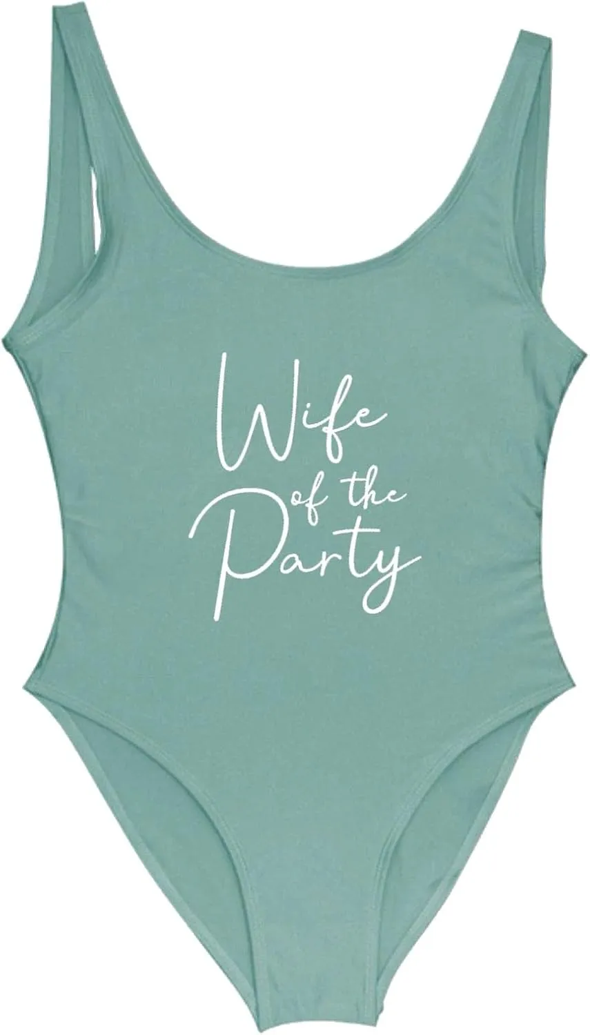 One Piece Swimsuits Women Bathing Suit V Neck Letter Beach Swimwear Tummy Control Cross Backless Summer Swimming Suits