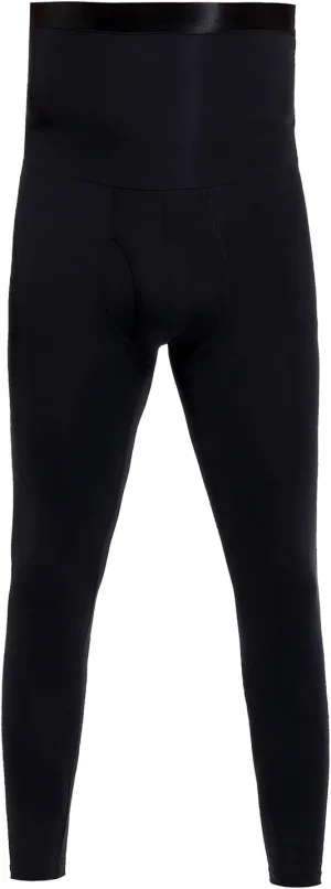 Ouruikia Men's Thermal Compression Pants Baselayer Tights High Waist Thermal Leggings Bottoms with Fly