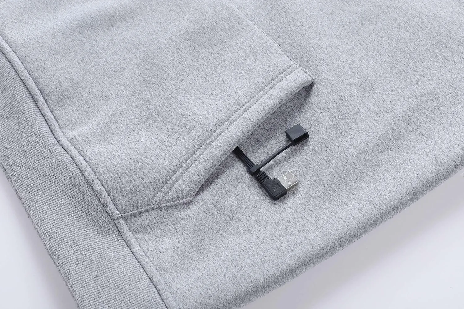 Pullover Heated Hoodies for Unisex Heated Lightweight Jacket Hooded USB Electric Sweatshirt for Women Men
