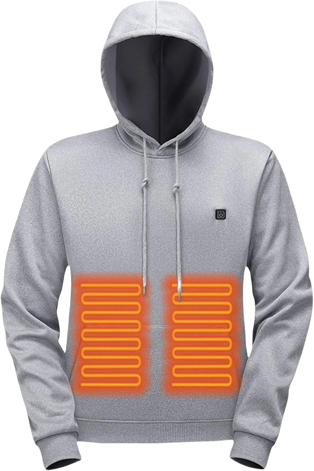 Pullover Heated Hoodies for Unisex Heated Lightweight Jacket Hooded USB Electric Sweatshirt for Women Men