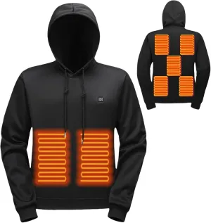 Pullover Heated Hoodies for Unisex Heated Lightweight Jacket Hooded USB Electric Sweatshirt for Women Men