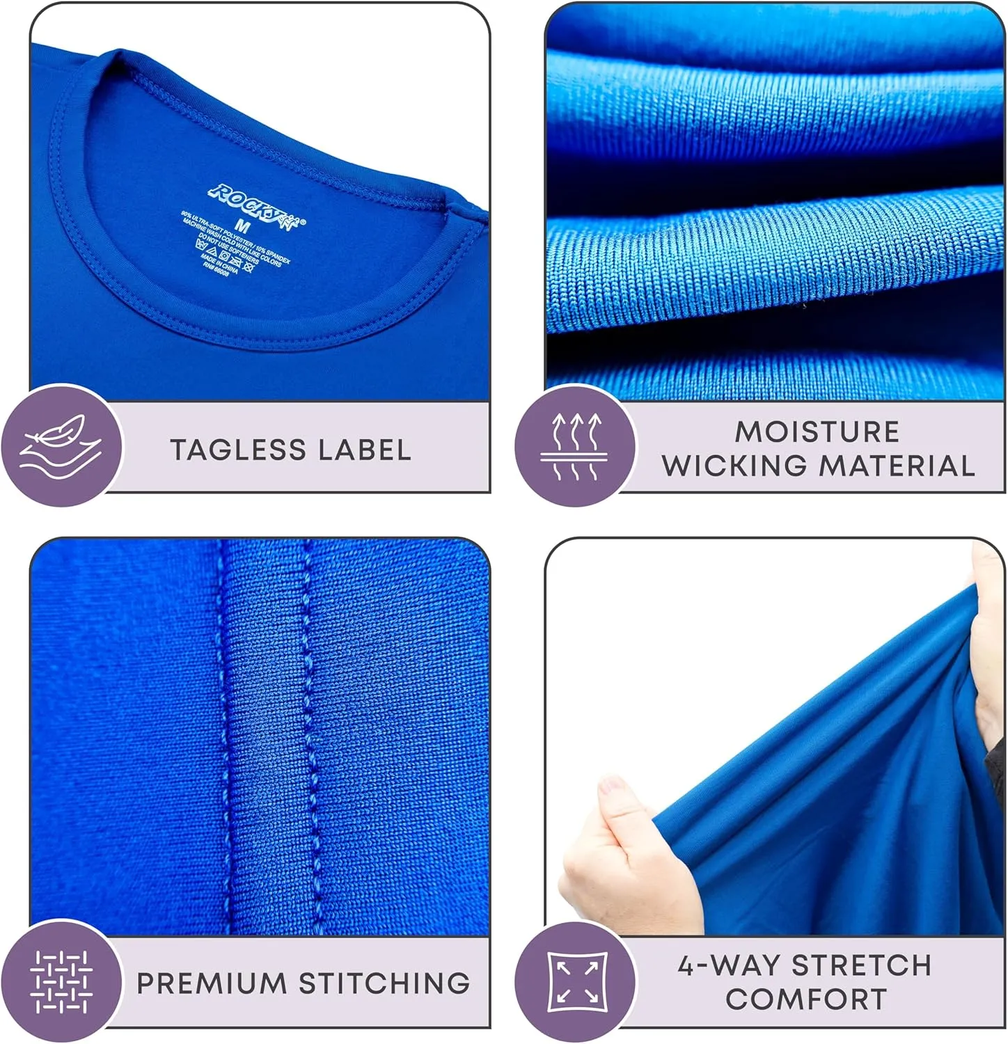 Rocky Thermal Underwear for Kids, Boys Thermals Top & Bottom Set, Long Johns Underwear, Base Layer for Cold Weather/Skiing