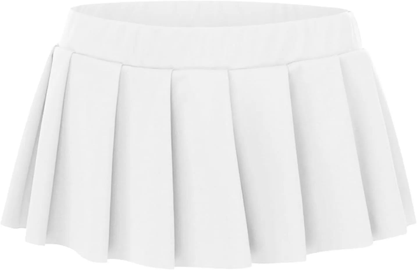 role playing lingerie for women Women Pleated Mini Skirt Role Play Solid Lingerie Skirts Mesh Costume Roleplay Uniform Plaid Mini Skirt cute lingerie White Large