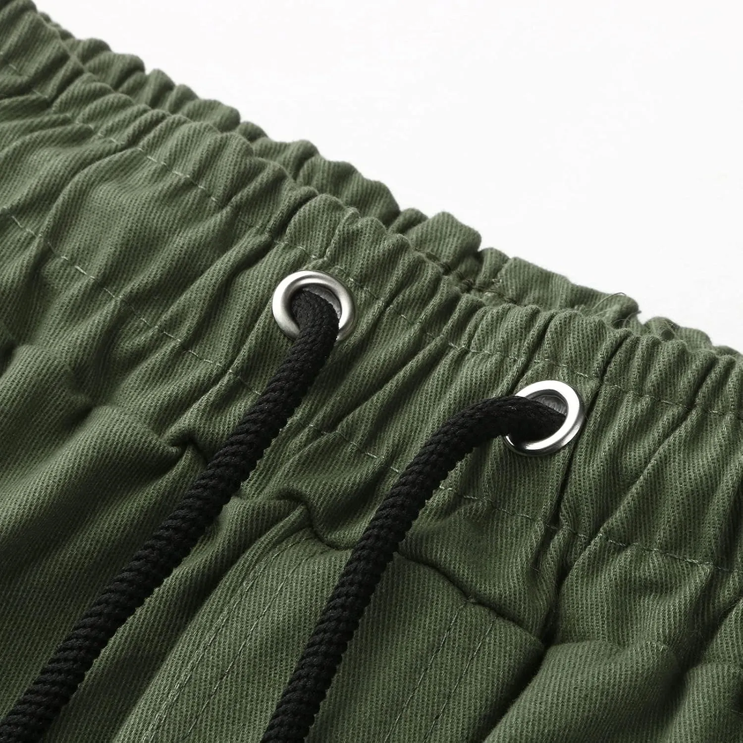 sdbrld Cargo Pants For Men Mens Casual Outdoor Hiking Joggers Pants Solid Mid Waist Drawstring Cargo Pants with Pockets