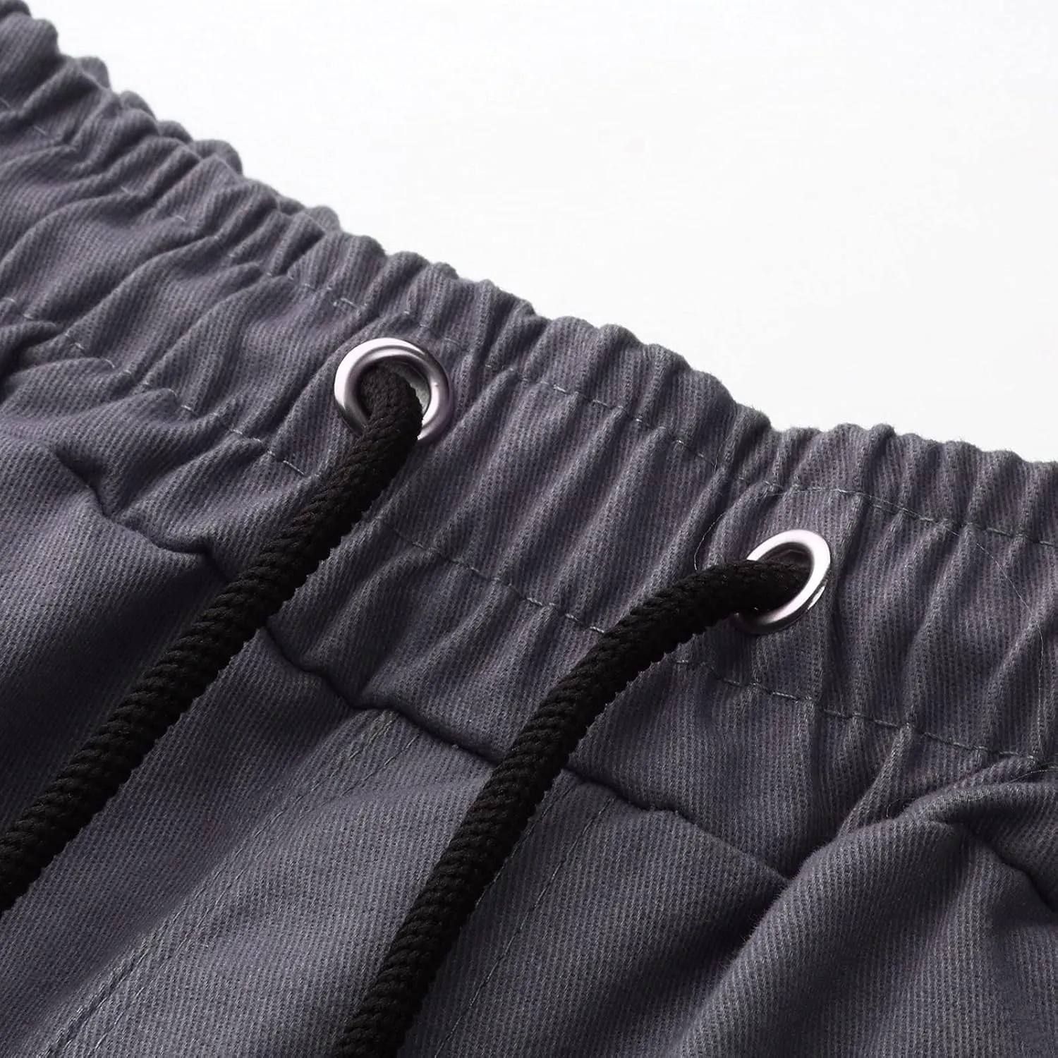sdbrld Cargo Pants For Men Mens Outdoor Hiking Joggers Pants Solid Trendy Mid Waist Drawstring Cargo Pants with Pockets