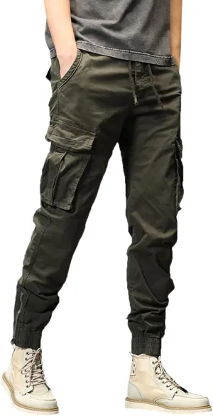 sdbrld Cargo Pants For Men Mens Ripstop Tactical Pants Lightweight Trendy Outdoor Hiking Water Resistant Pants with Pockets