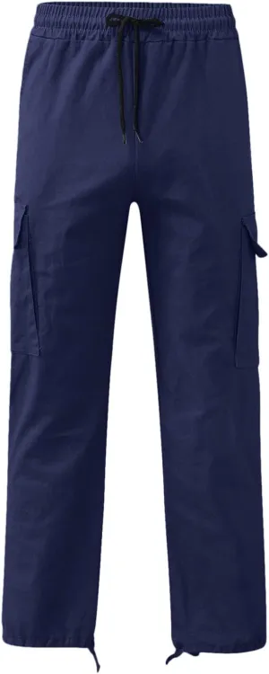 sdbrld Cargo Pants For Men Mens Trendy Relaxed Fit Beach Pants Streetwear Baggy Trousers Cargo Pants with Zipper Pockets