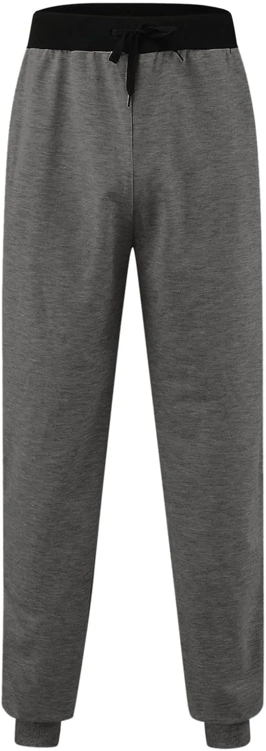 sdbrld Sweatpants For Men Mens Cotton Sport Joggers Solid Drawstring Cargo Pants Casual Hiking Running Sweatpants Trousers