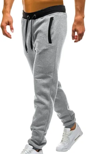 sdbrld Sweatpants For Men Men's Fashion Cotton Sport Joggers Solid Drawstring Cargo Pants Hiking Running Sweatpants Trousers