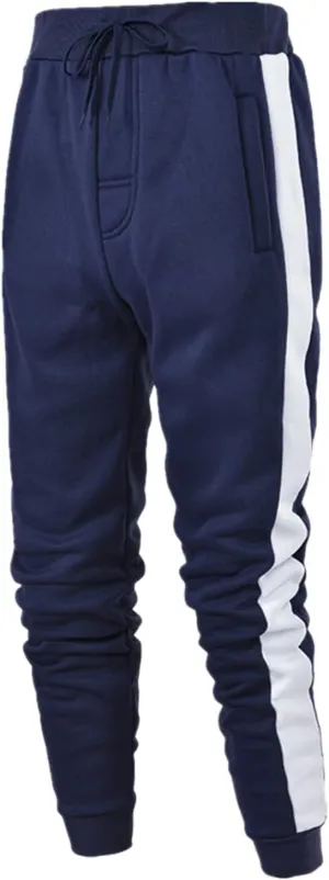 sdbrld Sweatpants For Men Mens Hip Hop Joggers Splice Drawstring Cargo Pants Trendy Hiking Outdoor Sweatpants Trousers