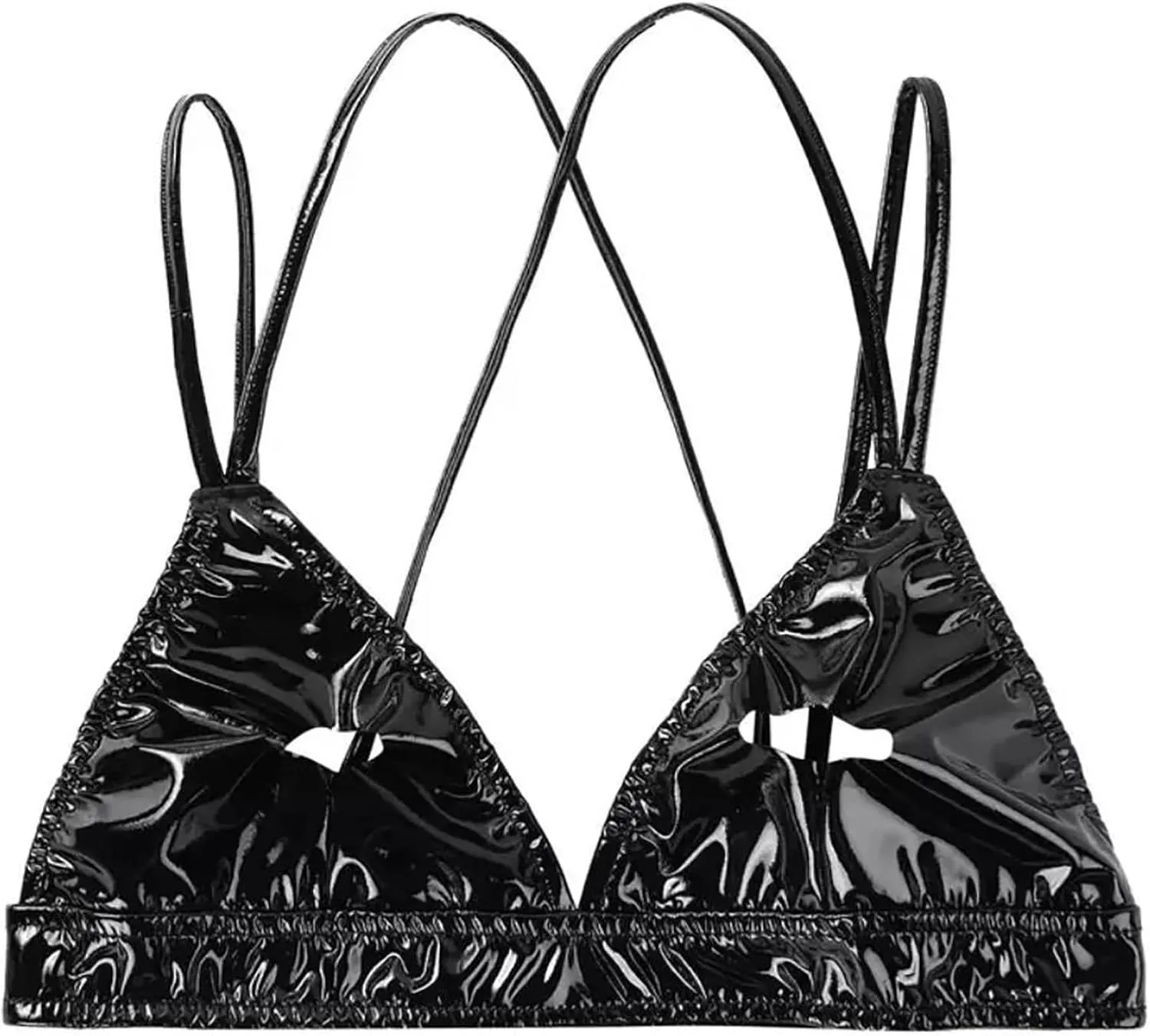 Sexy Bras for Women Plus Size Hot Lingerie Transparent Leather Bralettes Cute Babydoll Lingerie Cut Out Underwire
