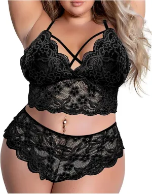 Sexy Fashion Lace Lingerie Underwear Sleepwear Steel Ring Pajamas Garter Lace Skirt Set