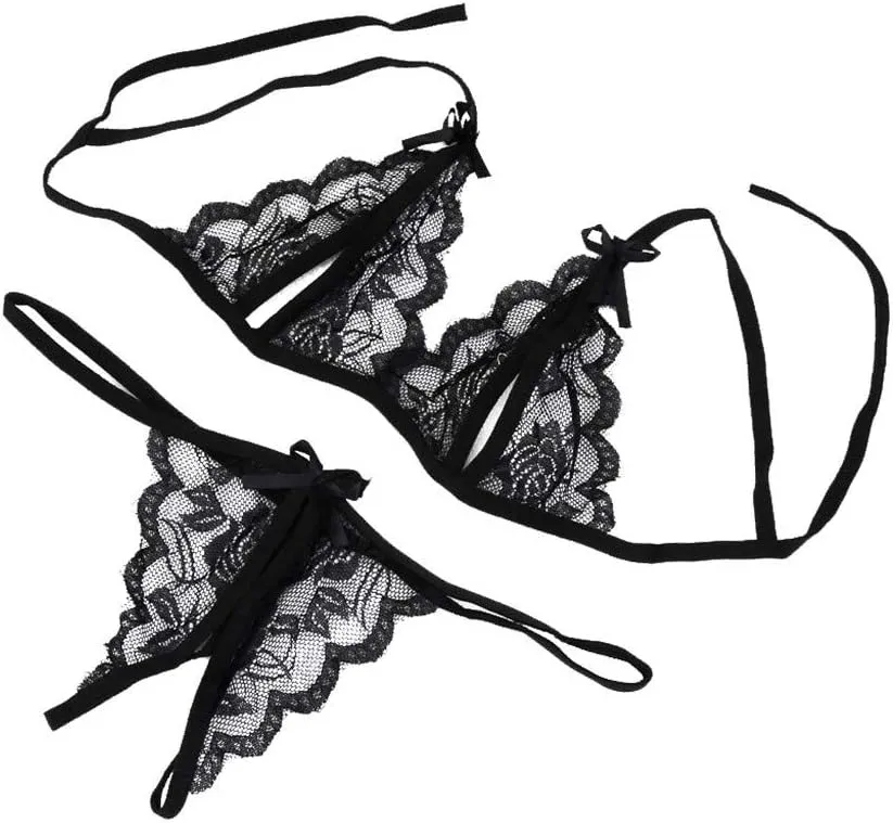 Sexy Lingerie for Women Naughty for Sex Two Piece Sexy Bra and Panty Sets See Through Sexy Boudoir Outfits Sleepwear