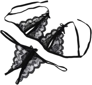 Sexy Lingerie for Women Naughty for Sex Two Piece Sexy Bra and Panty Sets See Through Sexy Boudoir Outfits Sleepwear