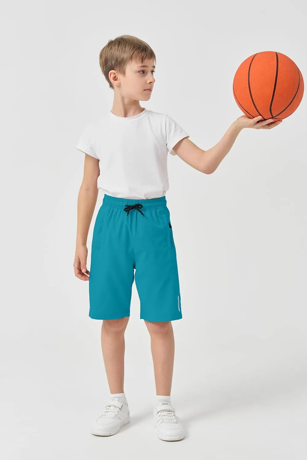 SHOOYING Boys Quick Dry Athletic Shorts Sets