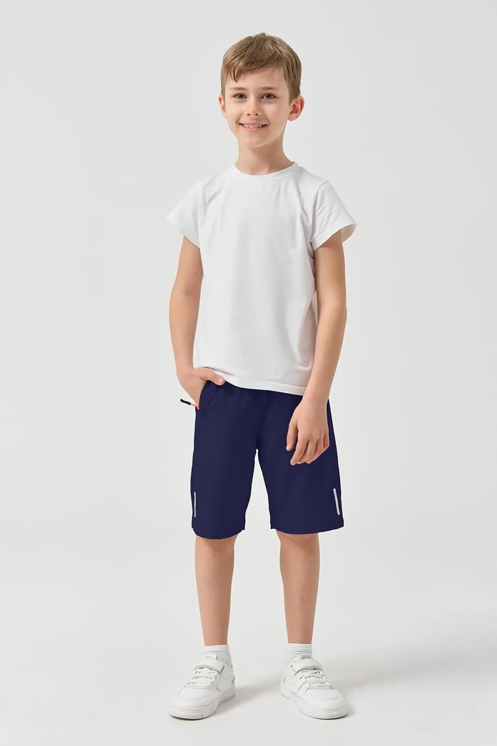 SHOOYING Boys Quick Dry Athletic Shorts Sets