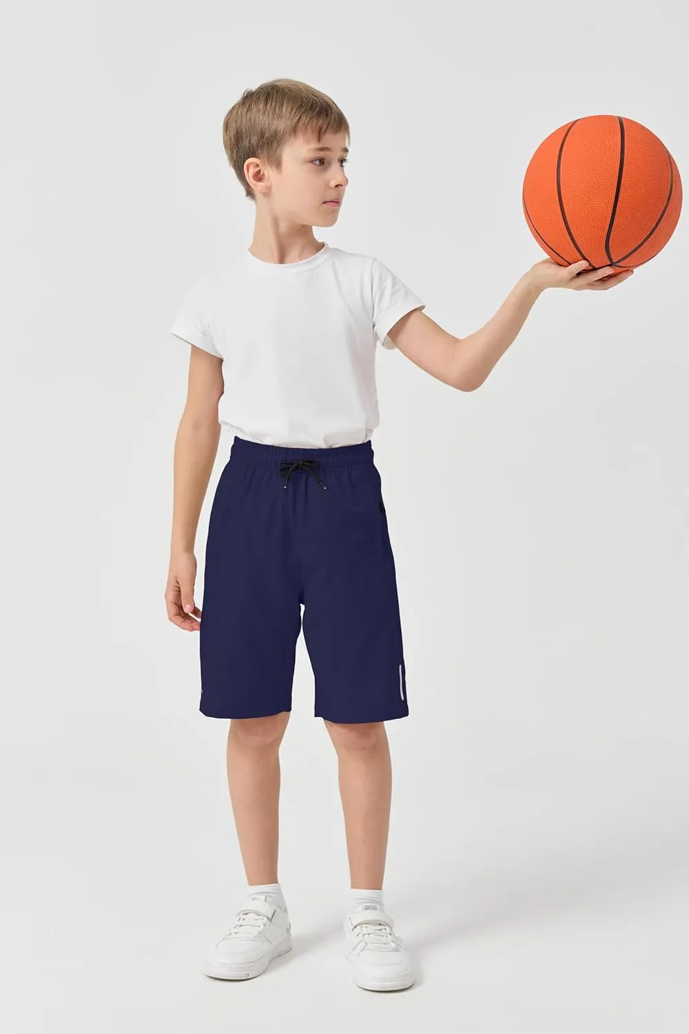 SHOOYING Boys Quick Dry Athletic Shorts Sets