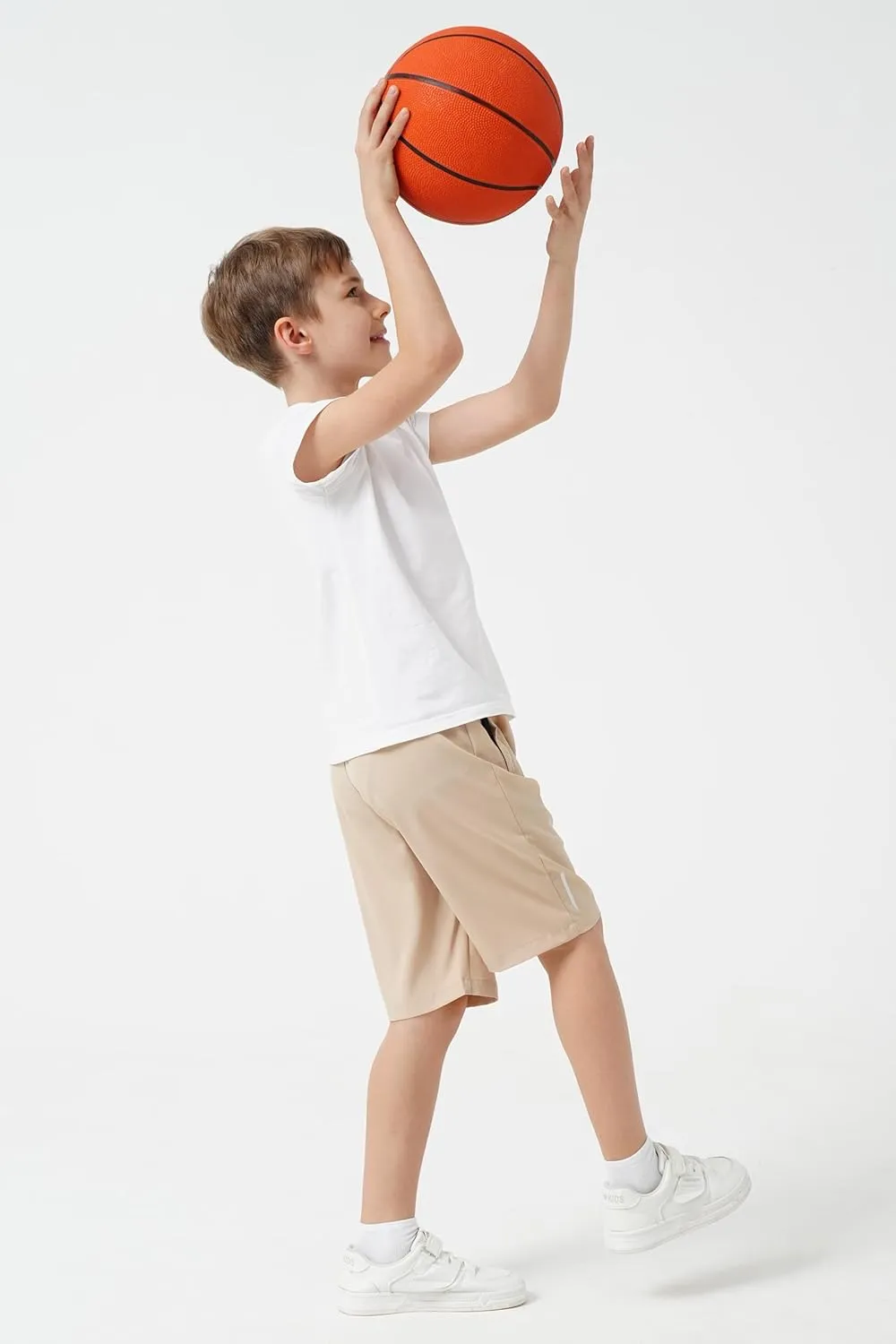SHOOYING Boys Quick Dry Athletic Shorts Sets