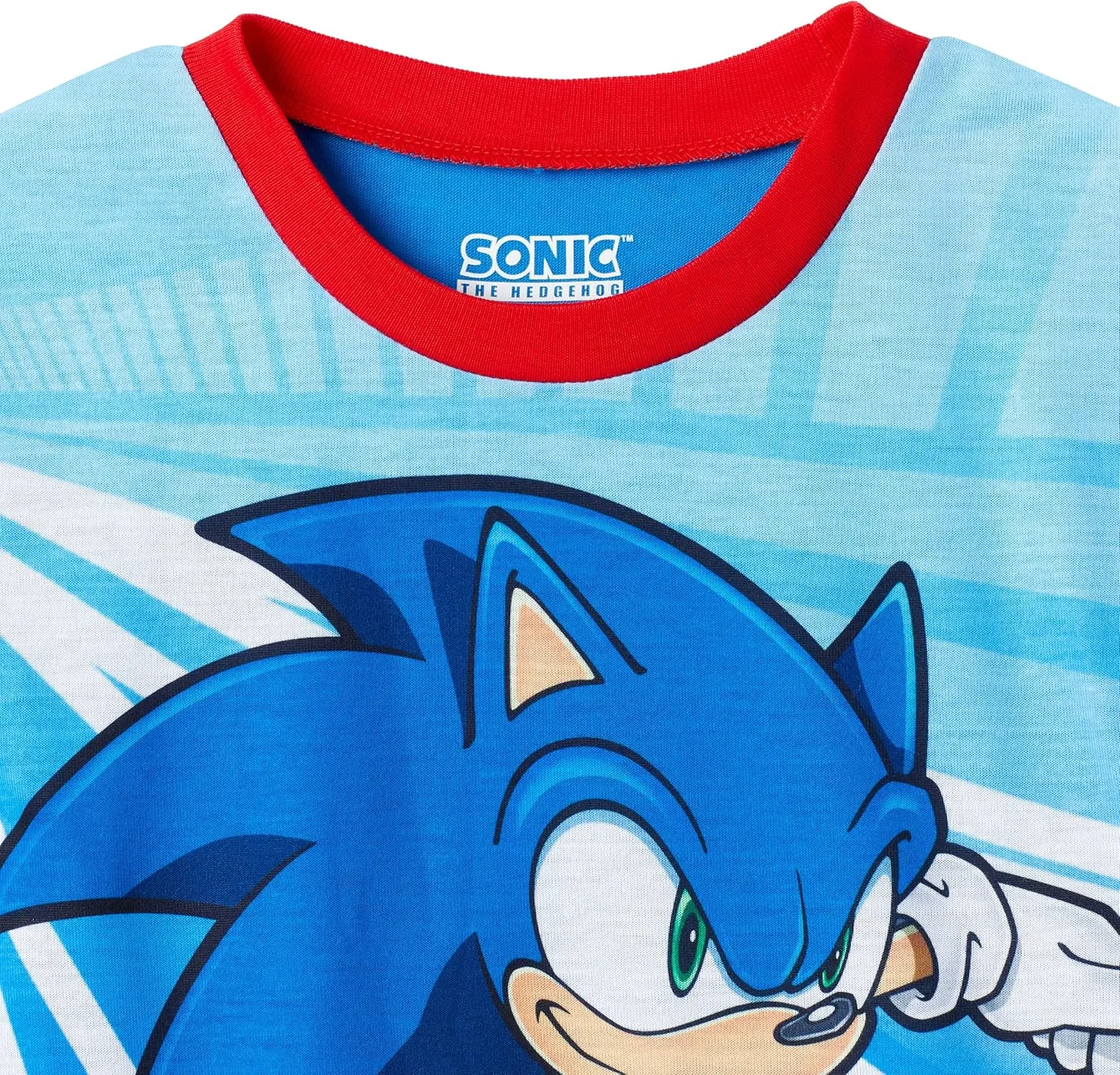 Sonic The Hedgehog Boys Pajamas for Kids 4 Piece Sleepwear Sets for Boys Pajama Bottoms and Sleep Shirts