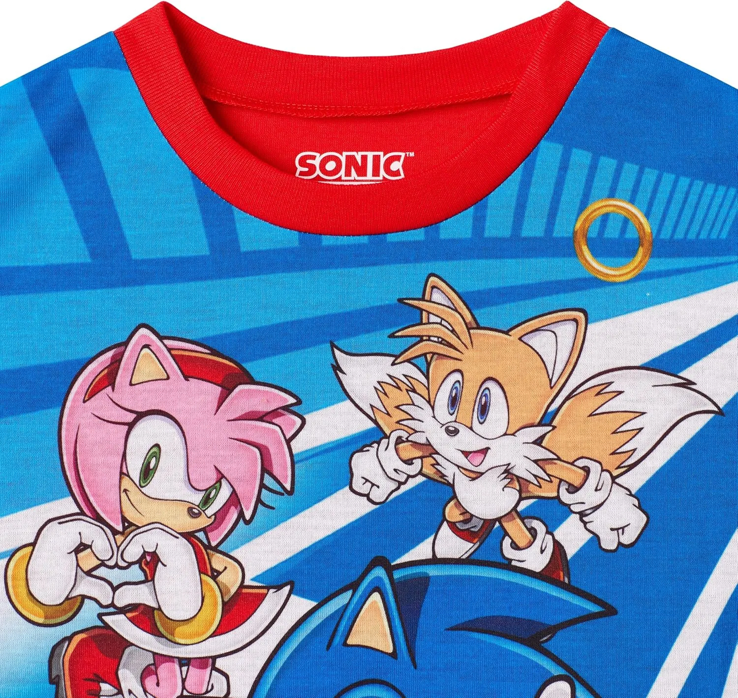 Sonic The Hedgehog Boys Pajamas for Kids 4 Piece Sleepwear Sets for Boys Pajama Bottoms and Sleep Shirts