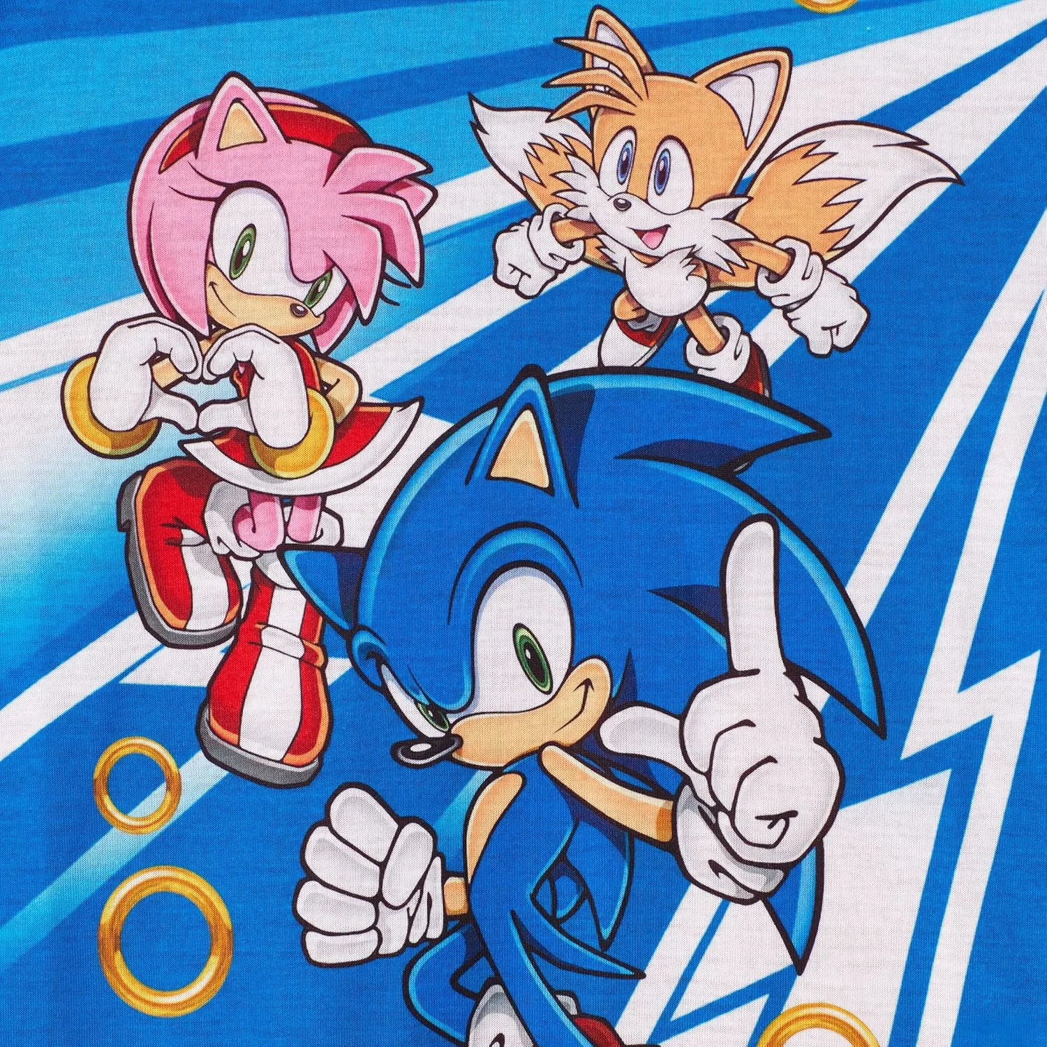 Sonic The Hedgehog Boys Pajamas for Kids 4 Piece Sleepwear Sets for Boys Pajama Bottoms and Sleep Shirts