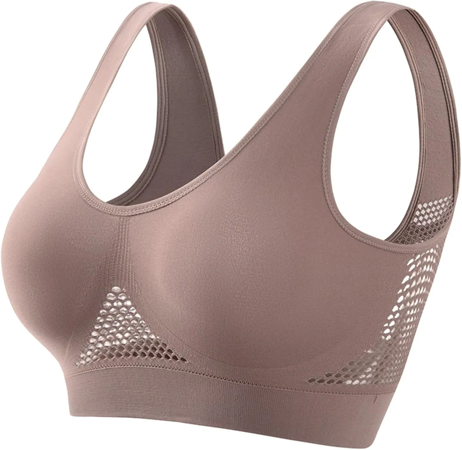 Sport Bras for Women Everyday High Support Active Wirefree Bra Padded Cropped Tank Tops Bra