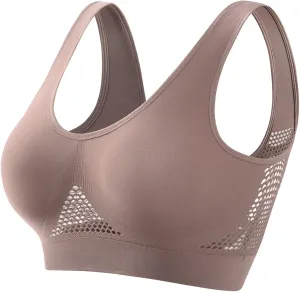 Sport Bras for Women Everyday High Support Active Wirefree Bra Padded Cropped Tank Tops Bra