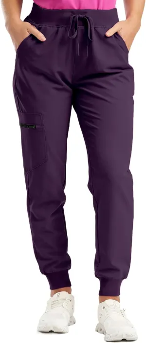 Stretch Scrubs for Women Pants High Waist Drawstring Joggers Yoga Pants Lightweight Pockets Cinch Bottom Lounge Pants