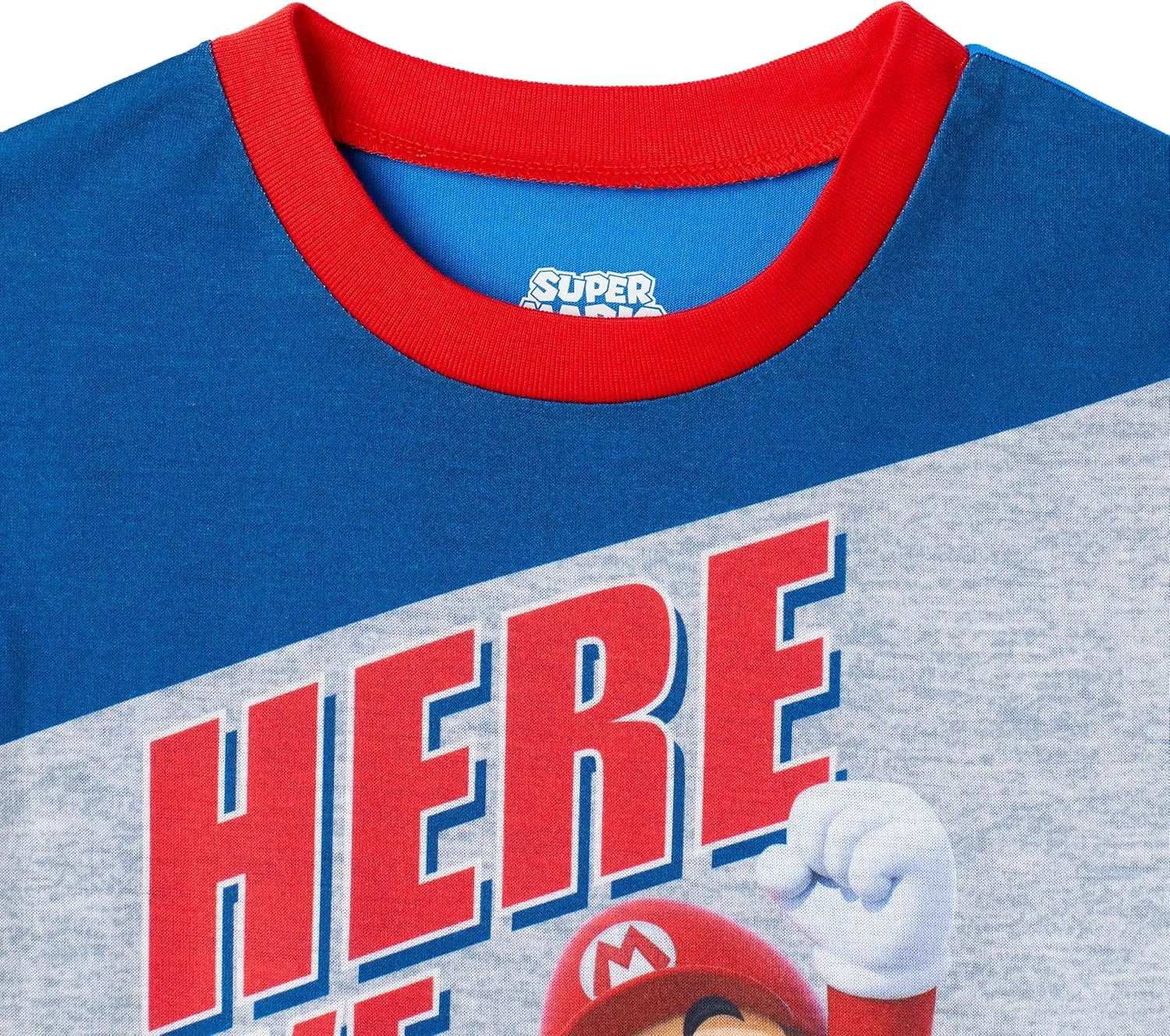 SUPER MARIO Boys Pajamas for Kids | 4 Piece Sleepwear Sets for Boys Sleep Shirts and Pajama Bottoms for Big Boy and Toddlers