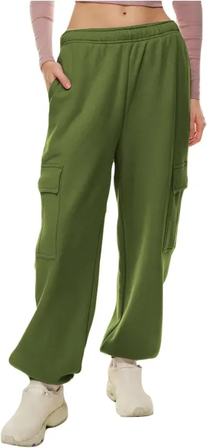 Sweatpants for Women-Womens Joggers with Pockets High Waist Lounge Trousers Baggy Cargo Pants for Yoga Workout Running
