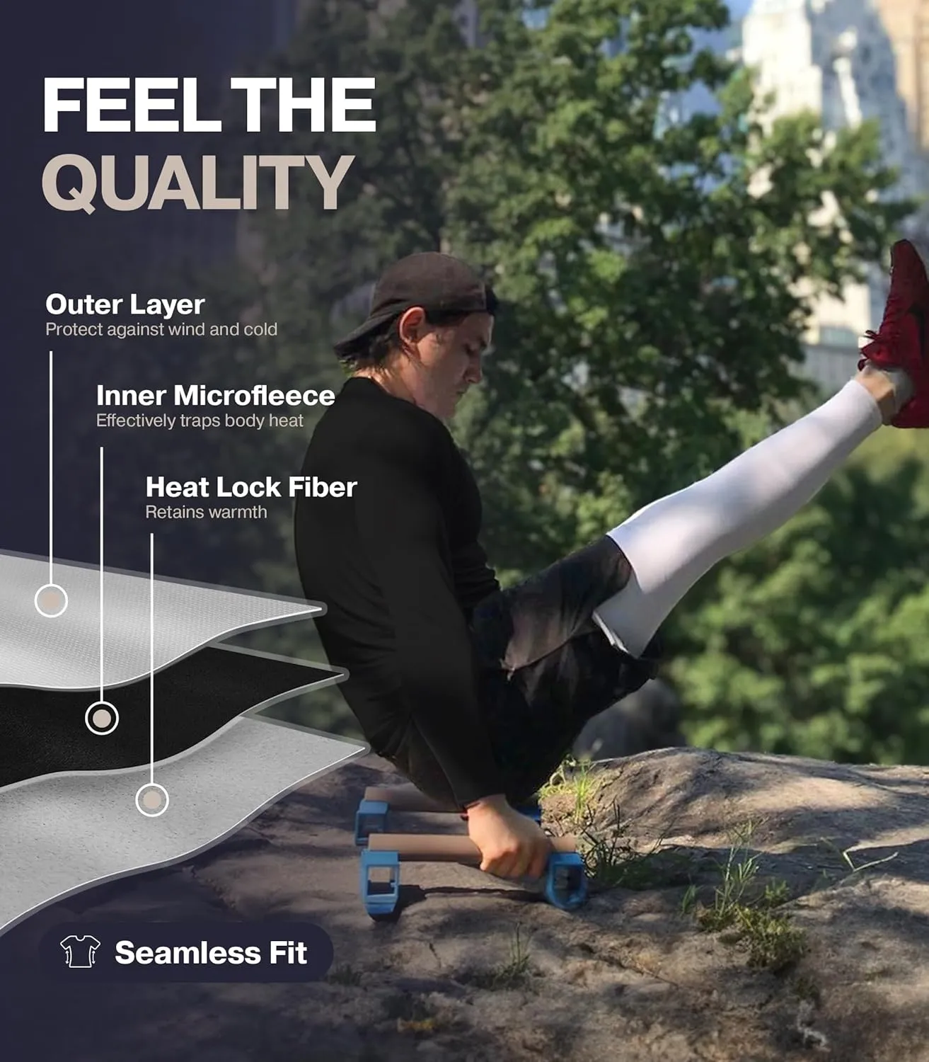 Thermajohn Long Johns for Men, Thermal Underwear for Men Long Underwear Mens Leggings Thermal Pants Men Cold Weather Bottoms