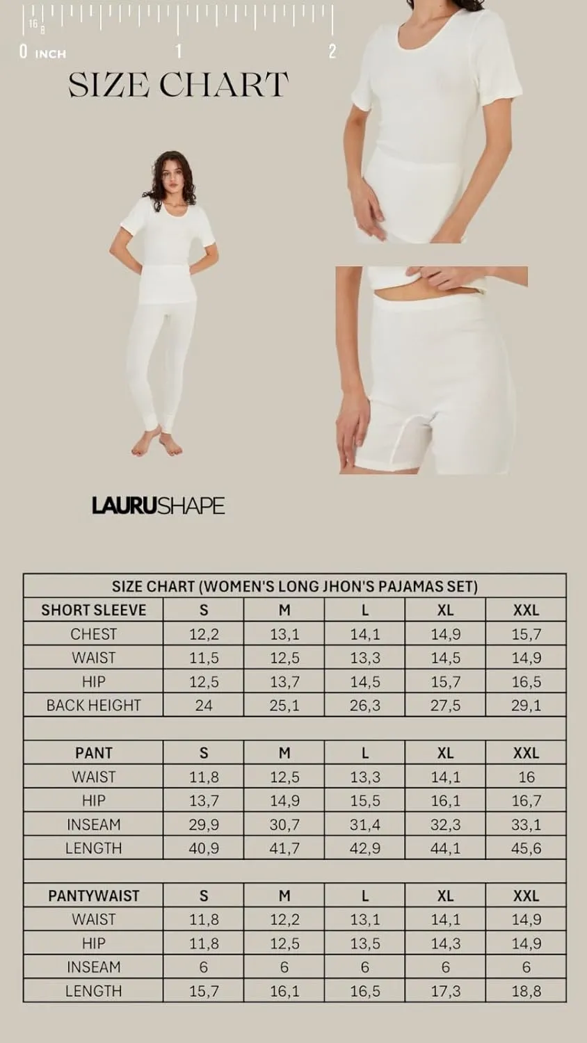 Thermal Underwear for Women Long Johns Set Base Layer Fleece Lined Long Underwear Pajamas Winter Warm Top Bottom Cold Weather
