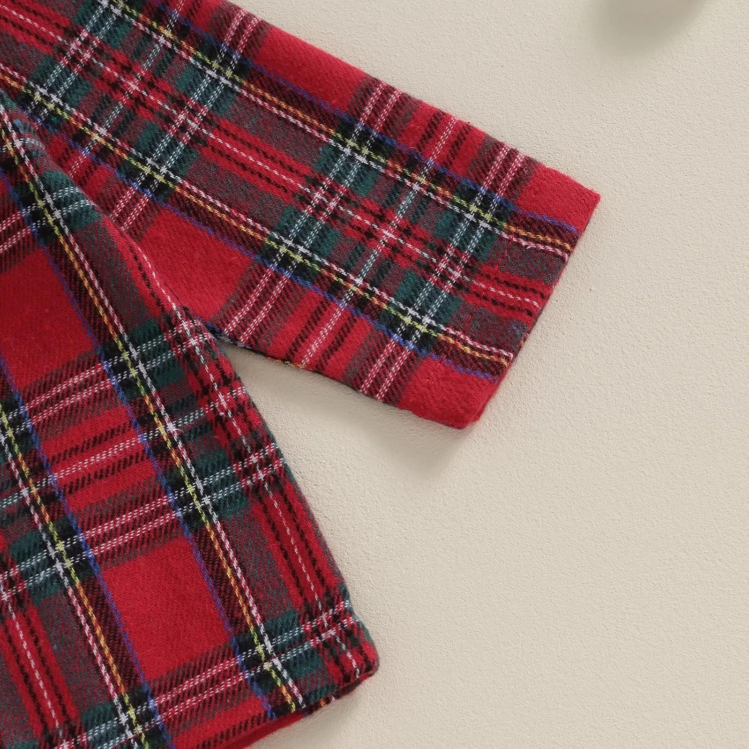 Toddler Boys Girls Christmas Pajamas Santa Plaid Long Sleeves Shirt Pajama Pants Set Kids Satin Silk Nightgown Outfit