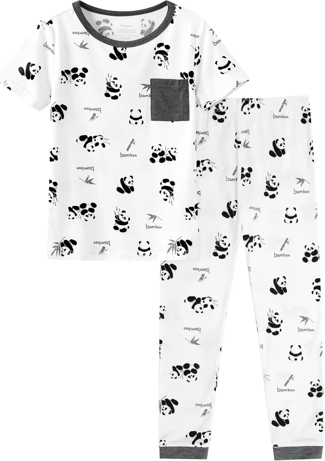 Toddler Printed Pajamas Boys Girls Sleepwear Little Kids Short Sleeve Top and Pants 2 Piece Pjs 2-8Y