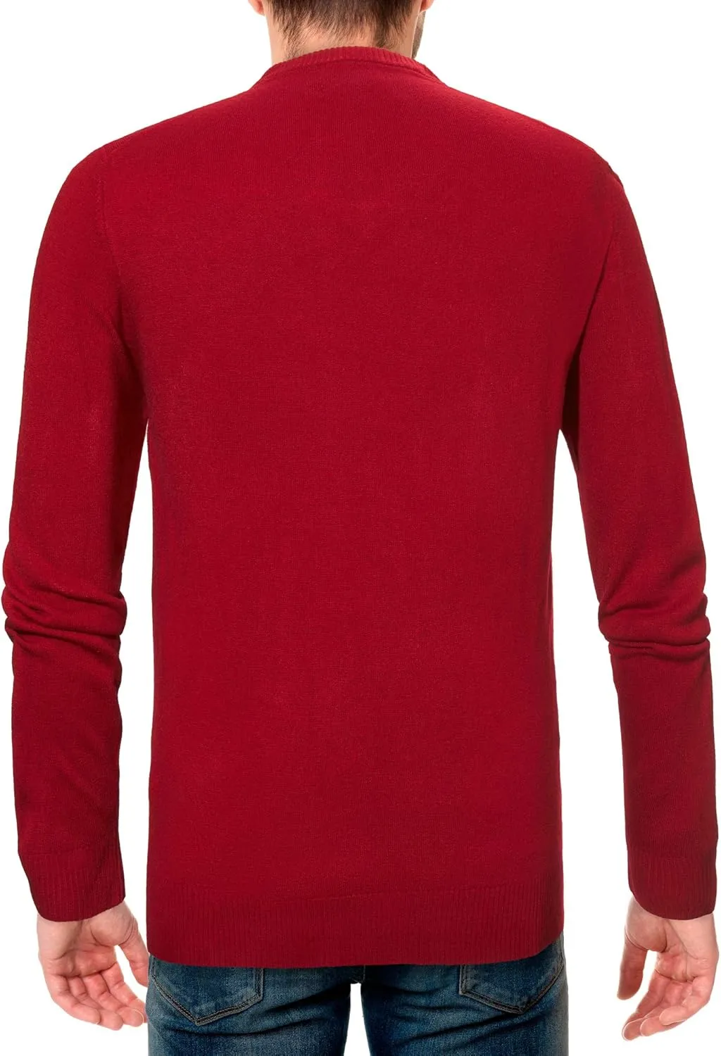 U.S. POLO ASSN. Men's V-Neck Ultrasoft Trim Fit Acrylic Sweater - Casual Lightweight Under or Over Layer