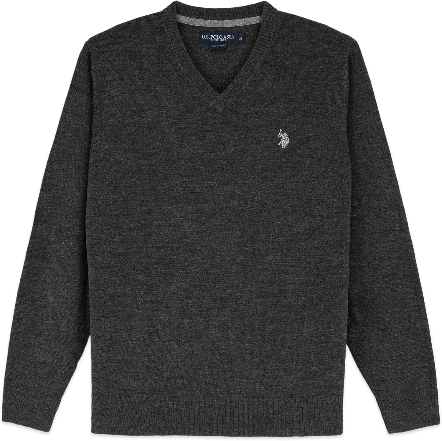 U.S. POLO ASSN. Men's V-Neck Ultrasoft Trim Fit Acrylic Sweater - Casual Lightweight Under or Over Layer