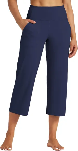 Willit Women's Yoga Capris Pants High Waist Leggings Athletic Exercise Workout Crop Capris Quick Dry 23"