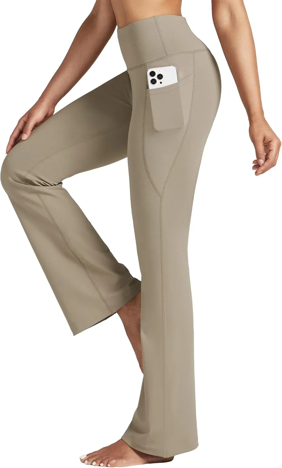 Willit Women's Yoga Pants Flare Leggings High Waist Bootcut Workout Leggings Tummy Control with Pockets 27" 29" 31" 33"
