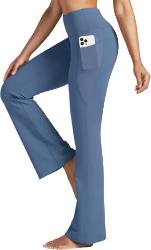 Willit Women's Yoga Pants Flare Leggings High Waist Bootcut Workout Leggings Tummy Control with Pockets 27" 29" 31" 33"