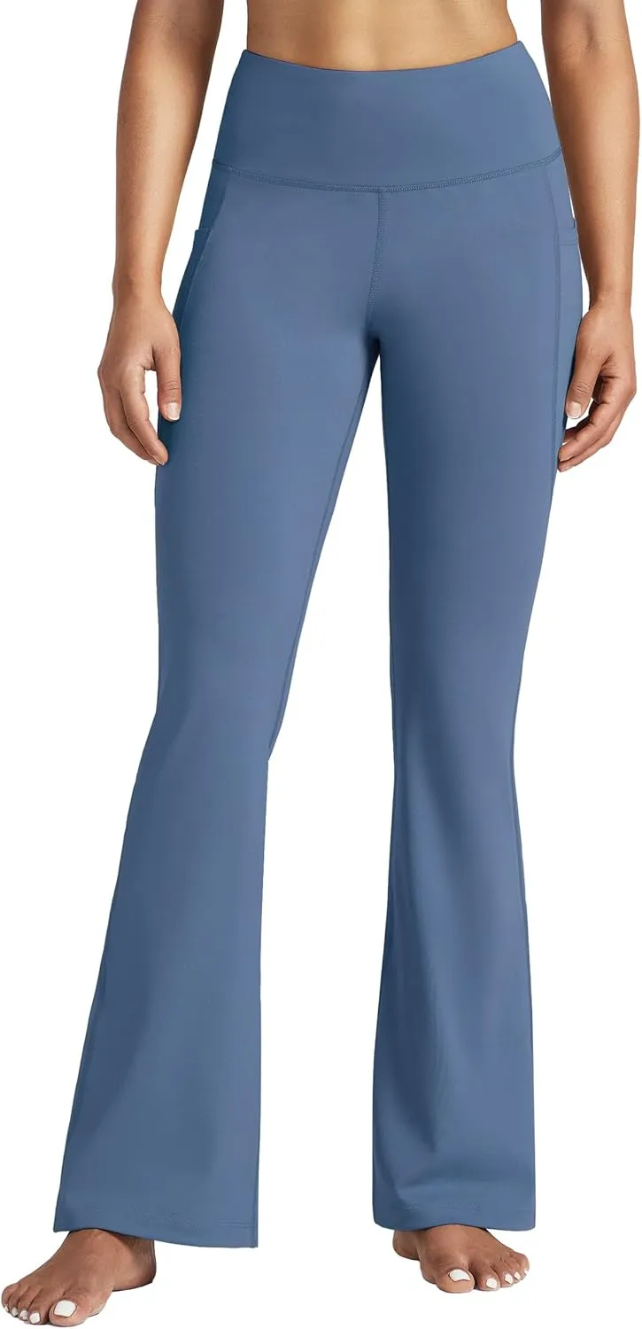 Willit Women's Yoga Pants Flare Leggings High Waist Bootcut Workout Leggings Tummy Control with Pockets 27" 29" 31" 33"