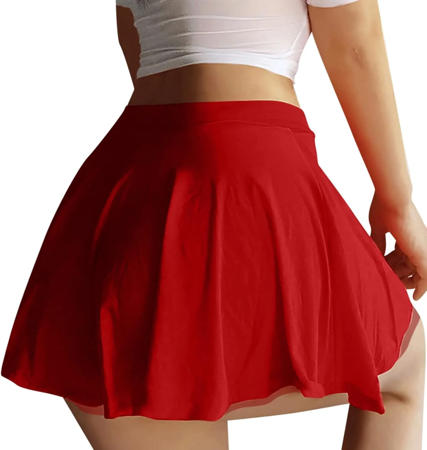 Women Pleated Mini Skirt Role Play Lingerie Skirts Lingerie Set Teddy Babydoll Nightgown