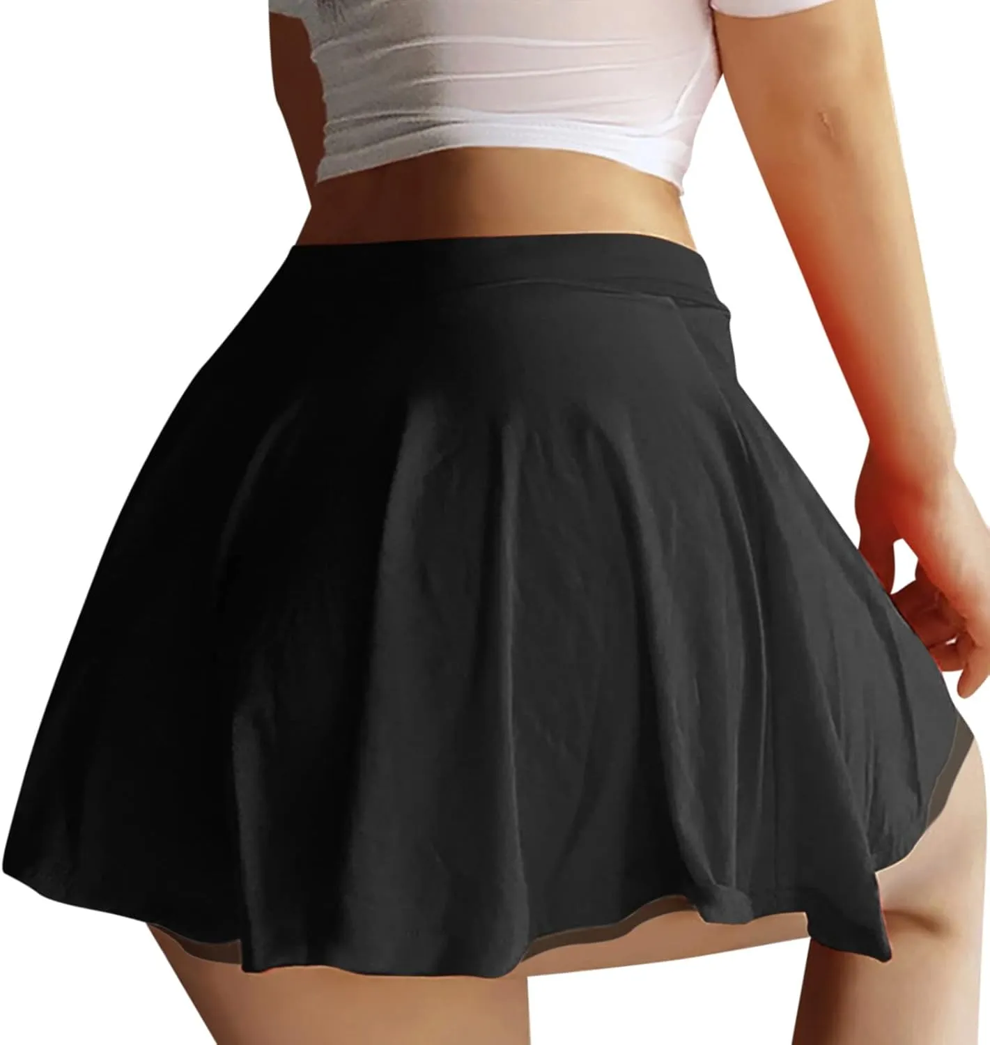 Women Pleated Mini Skirt Role Play Lingerie Skirts Lingerie Set Teddy Babydoll Nightgown