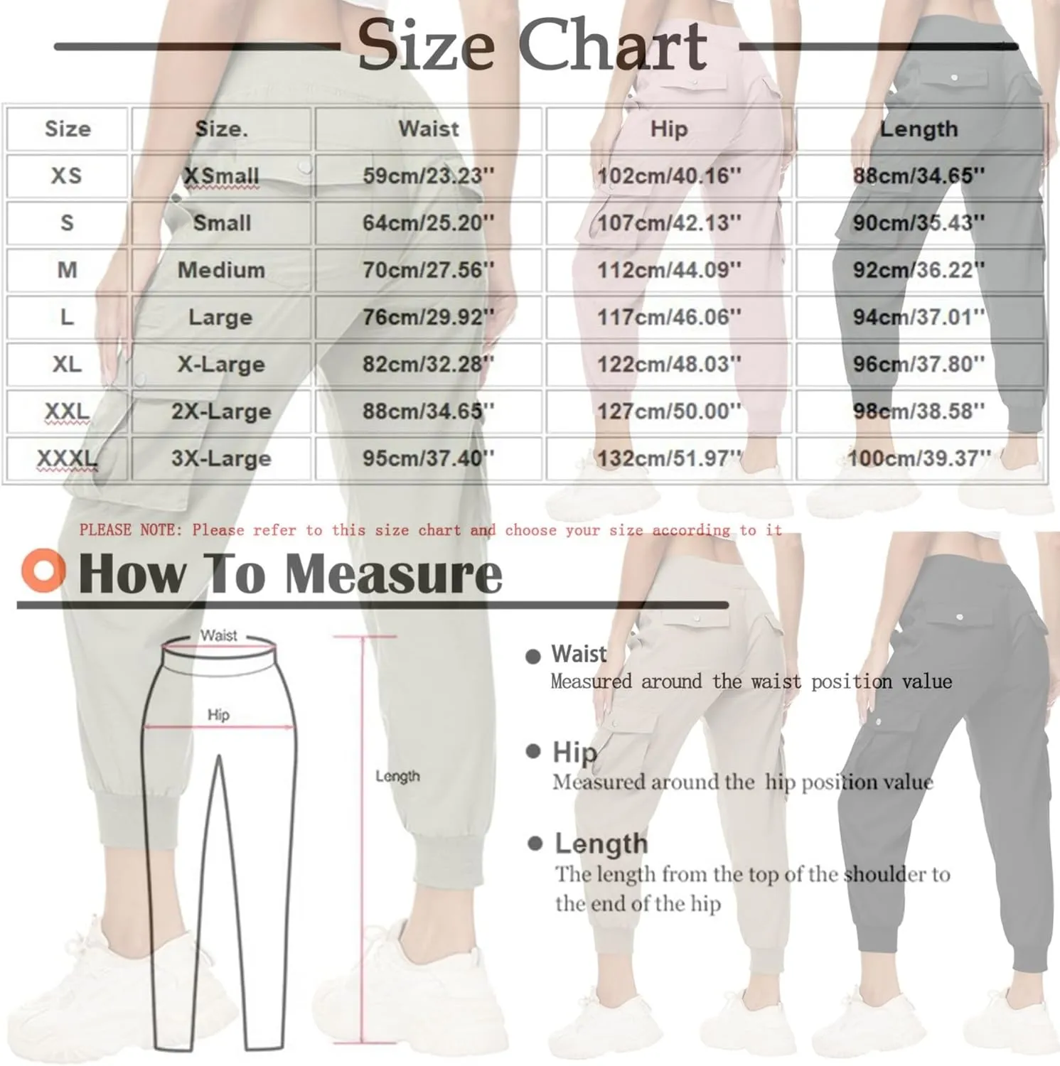 Womens Cargo Pants with Multi Pockets Outdoor Sport Casual Pants Drawstring Baggy Fit Cozy Jogger Sweatpants