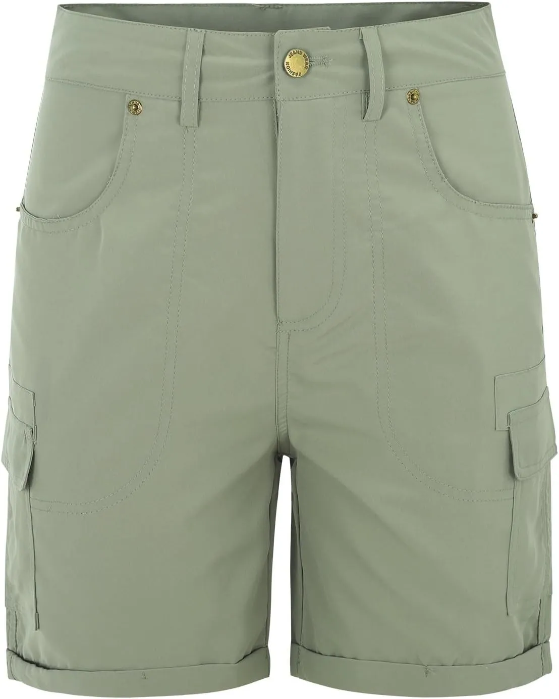 Womens Cargo Shorts Trendy Summer 2025 Casual High Waisted Work Shorts Retro Loose Outdoor Hiking Shorts with Pockets