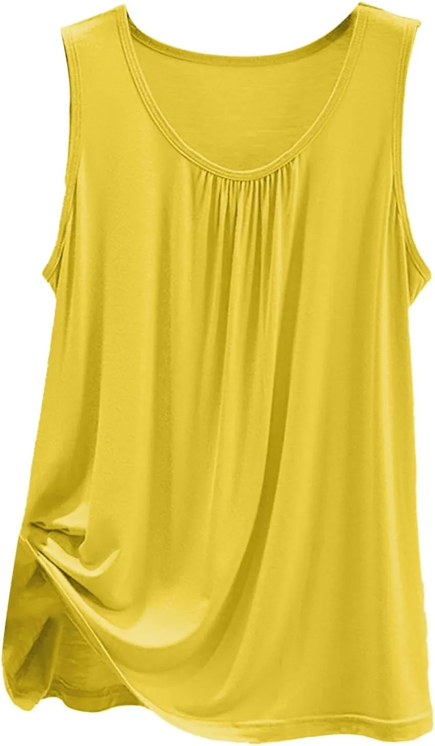 Women's Cool Loose Fit Camisoles Top Casual Sleeveless Beach Tank Top Quick-Dry Soft Elegant Going Out Blouses