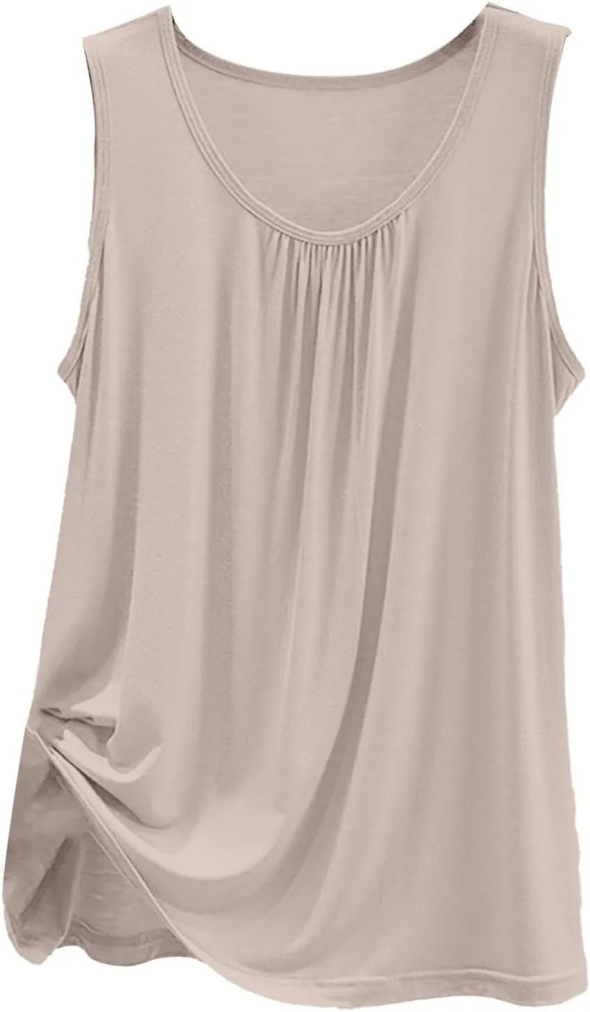 Women's Cool Loose Fit Camisoles Top Casual Sleeveless Beach Tank Top Quick-Dry Soft Elegant Going Out Blouses