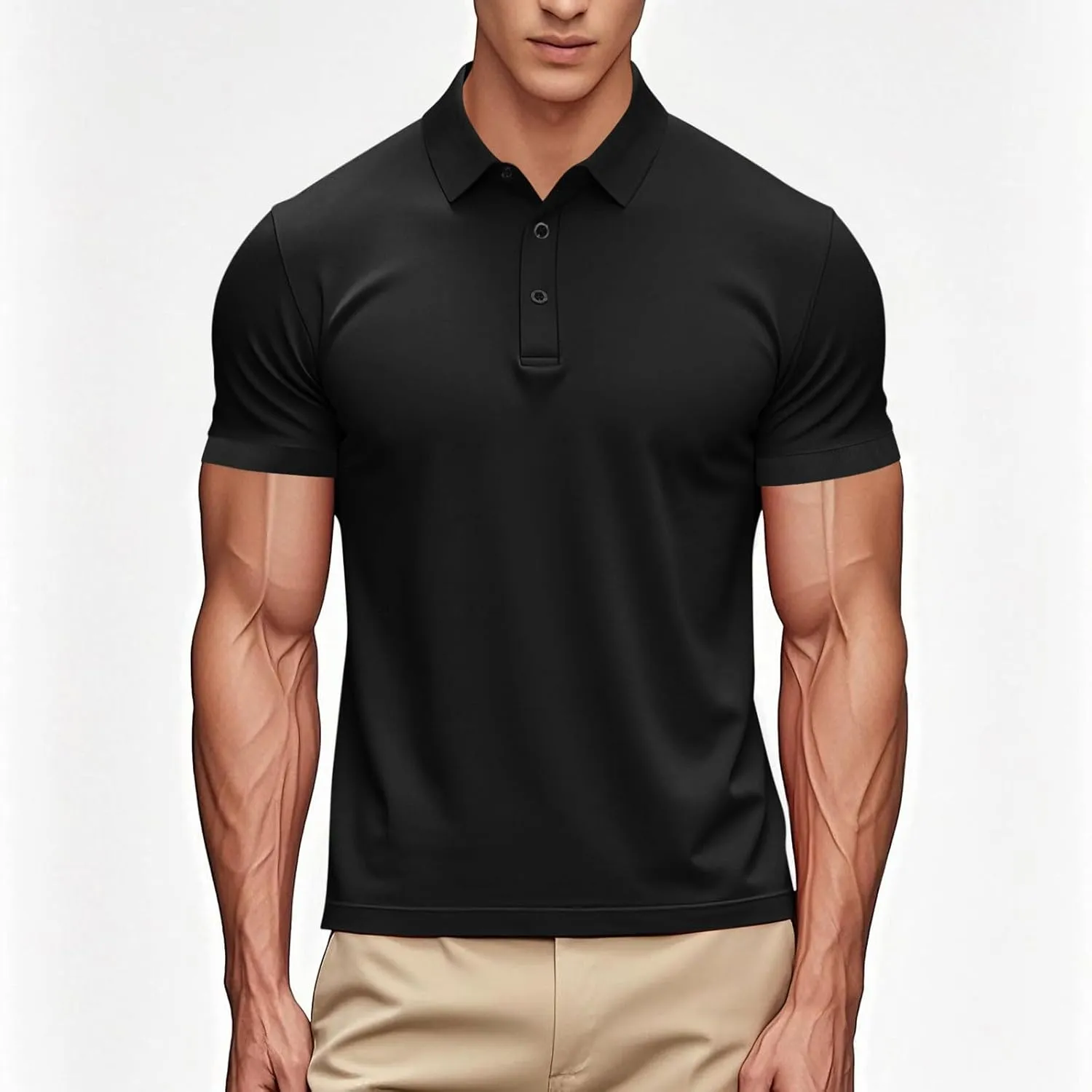 Women's Fashion Polo Shirts Quick Dry Moisture-Wicking Athletic Workout Summer Short Sleeve Loose T-Shirt
