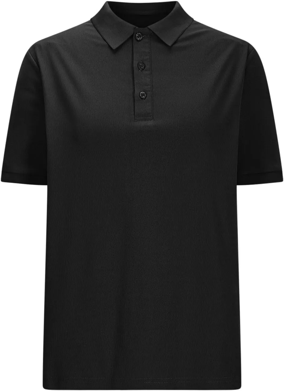 Women's Fashion Polo Shirts Quick Dry Moisture-Wicking Athletic Workout Summer Short Sleeve Loose T-Shirt